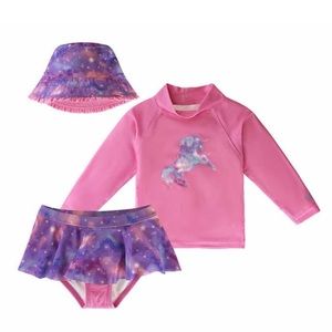 UV SKINZ UPF 50+ Girls 3-Piece Swim Set